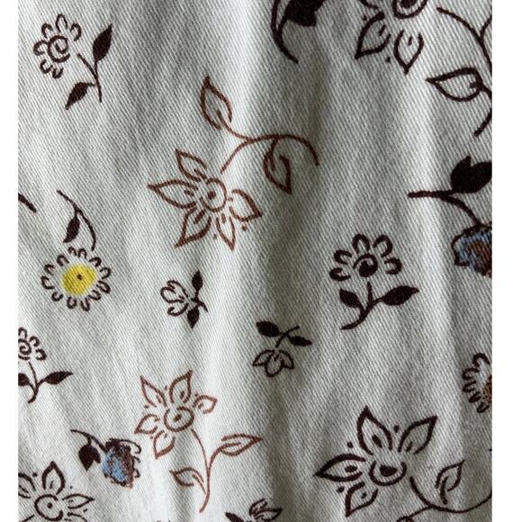 Riders Authentic Jeanswear Shirt Womens XL Long Sleeve Chest Pocket Floral AOP - Picture 5 of 6